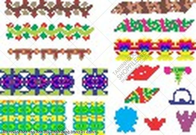 file vector hoa van hoa tiet tranh dung trang tri 